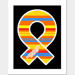 Multiple Sclerosis Awareness Ribbon Posters and Art